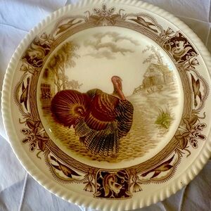 Turkey Dinner plates 
Will sell one which can be used as a serving dish or 11